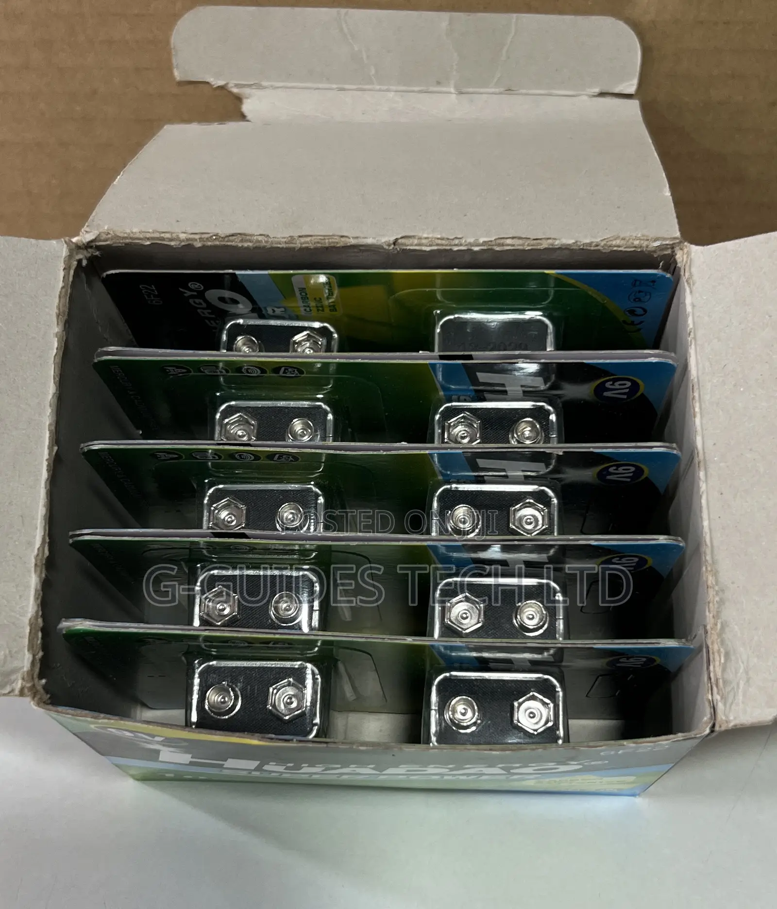 9v Battery, Huadao Super Power 9v Carbon Zinc Battery
