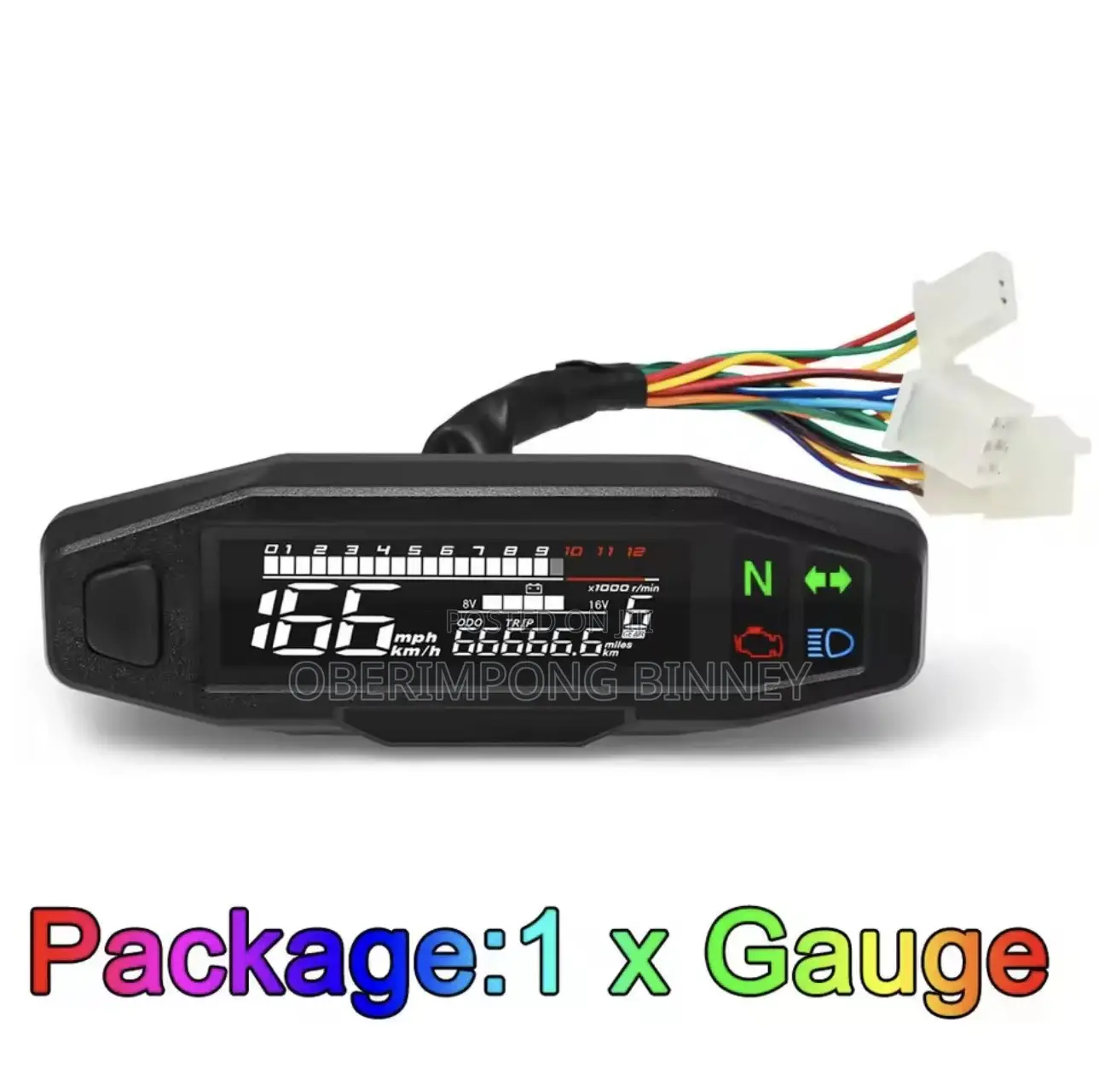 Motorcycle Digital Speedometer Universal