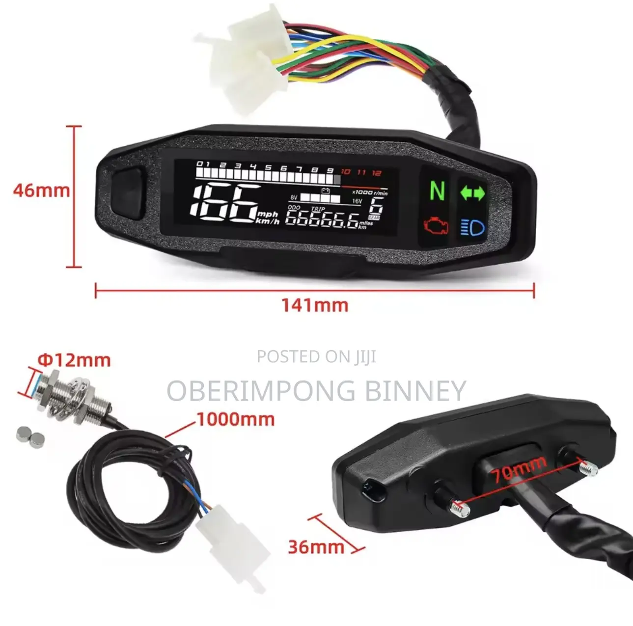 Motorcycle Digital Speedometer Universal