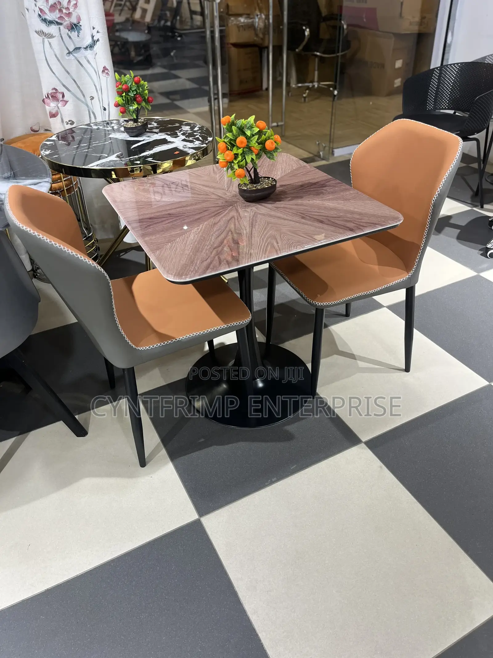 Modern 2 Chair Dining Set