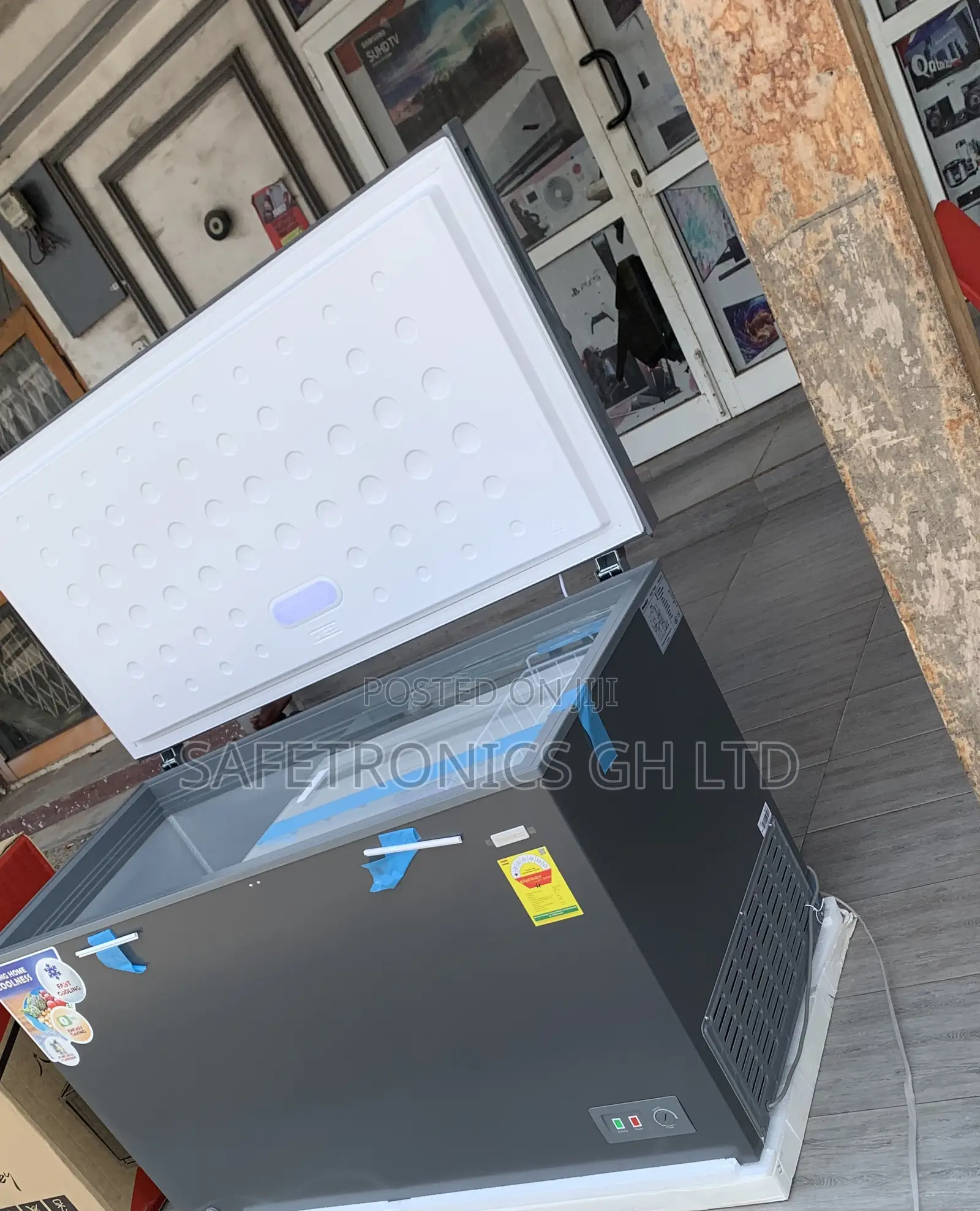 Exclusive Nasco Nas-420 380 Liters Singledoor Grey Freezer