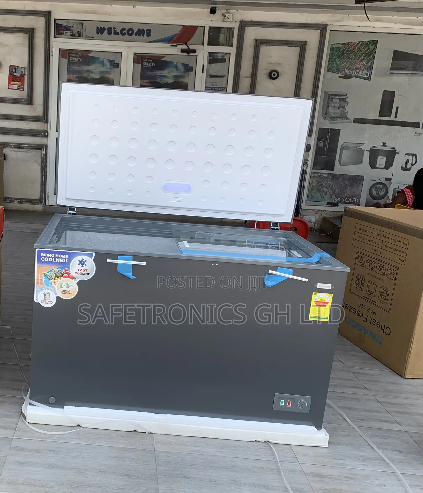 Shop Available Singledoor Grey 380 Liters Nas-420 Chestfreezer