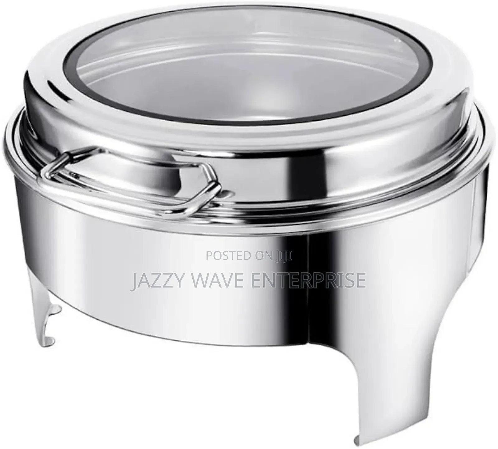 Round Silver Chaffing Dish