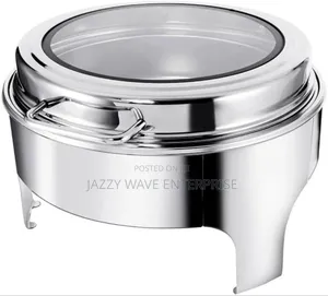 Round Silver Chaffing Dish