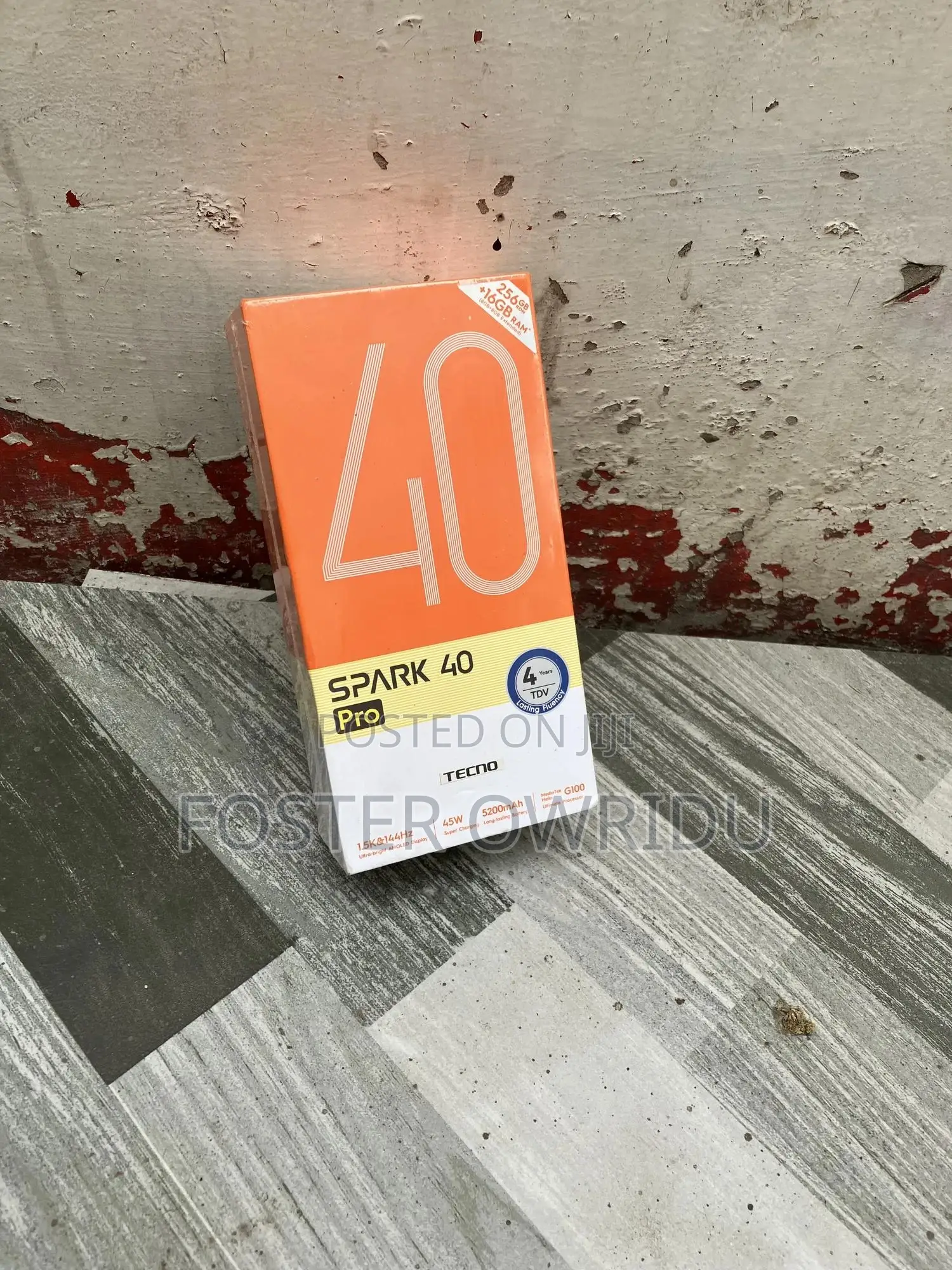 New Tecno Spark 40 Pro 256 GB Black