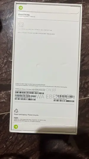 New Apple iPhone 17 Pro Max 256 GB Silver