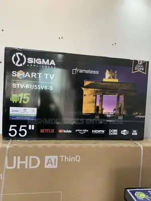Starlite Sigma 55" Smart Sig-ku55v6-s: Android 14 Frameless Display