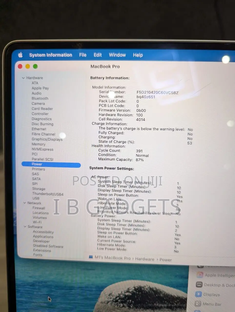 Laptop Apple MacBook Pro 2021 M1 16GB Intel Core i9 SSD 1T