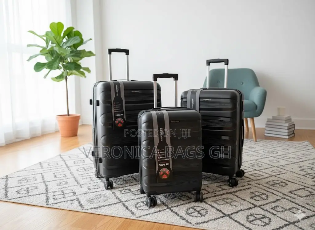 Three in One Trolley Traveling Bag 19-28 Inch Unbreakable Anti Theft
