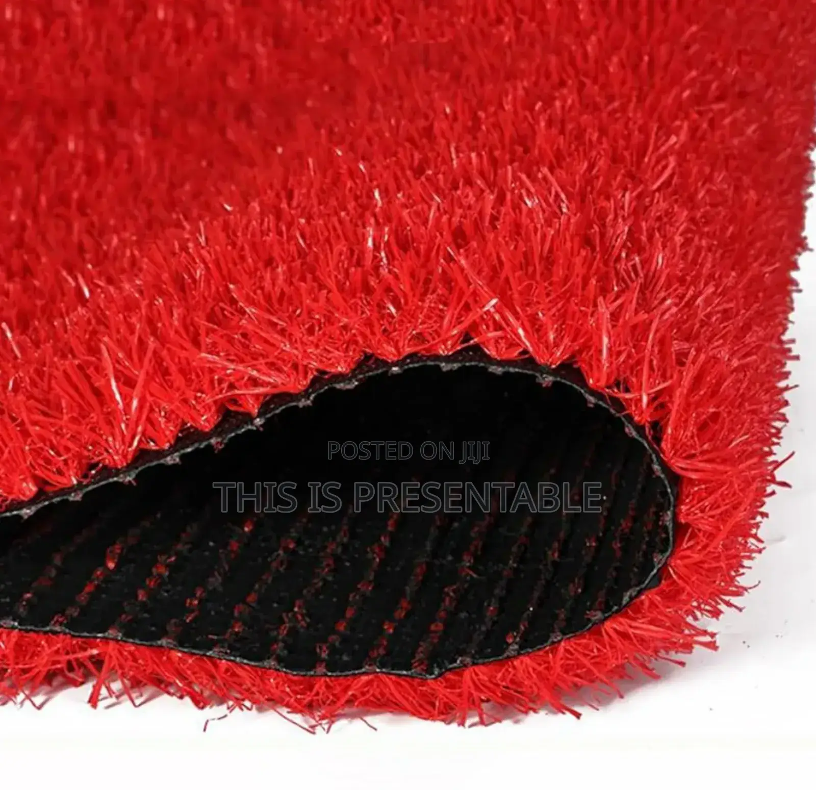 Very Long Green And Red Grass Carpet For Rent