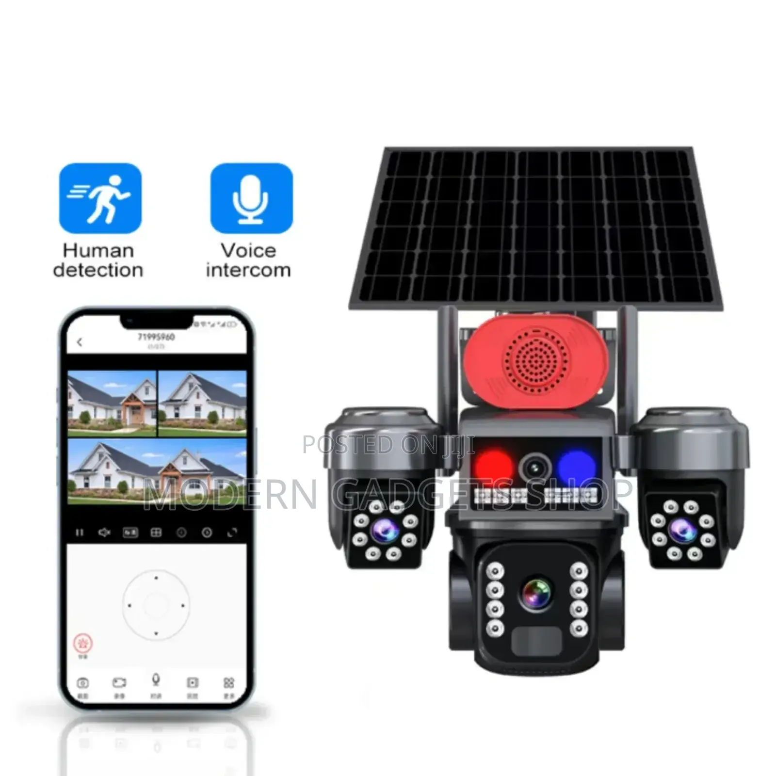 8w Solar Powered CCTV Camera Device