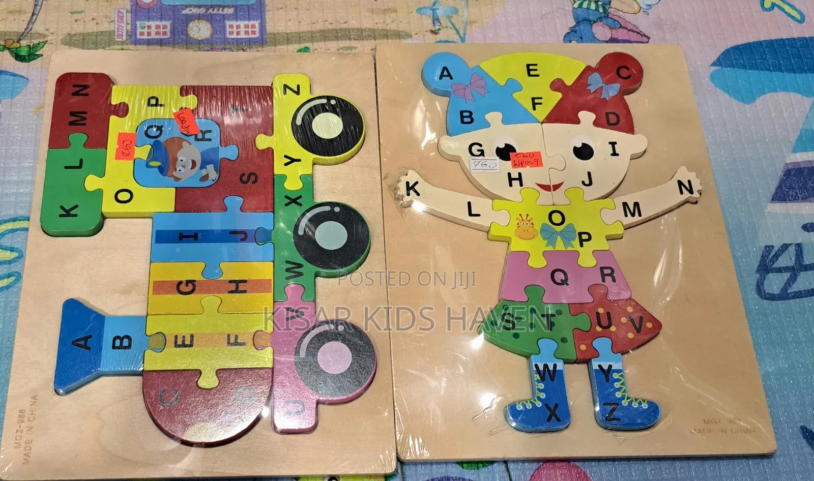 Wooden Puzzle Alphabet for Kids 1 to 3 Years ( Price for 1)