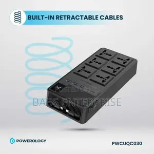 Powerology 6 Ac Power Socket With Pd20w & Qc3.0 Port With Usb-c Pd20w