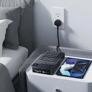 Powerology 6 Ac Power Socket With Pd20w & Qc3.0 Port With Usb-c Pd20w