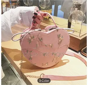 1pc Floral Heart Crossbody Bag for Women, Stylish Pu Satchel