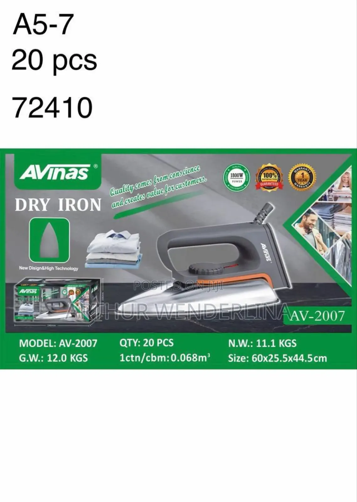 Avnasty Dry Iron