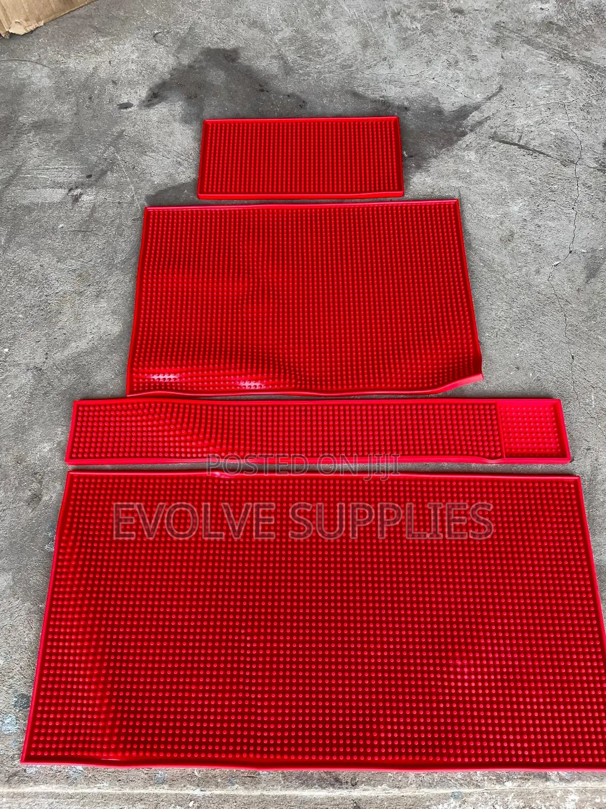Red Counter Barmats