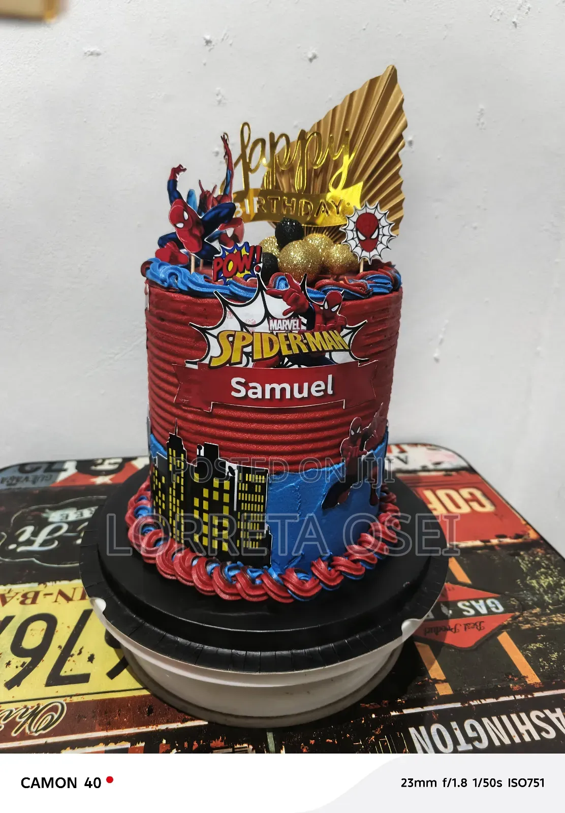 Spiderman Birthday Cake