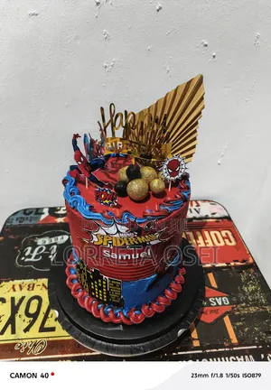 Spiderman Birthday Cake
