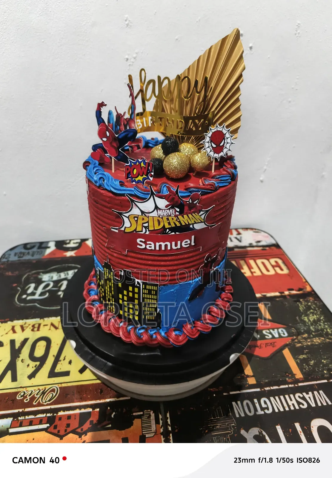 Spiderman Birthday Cake