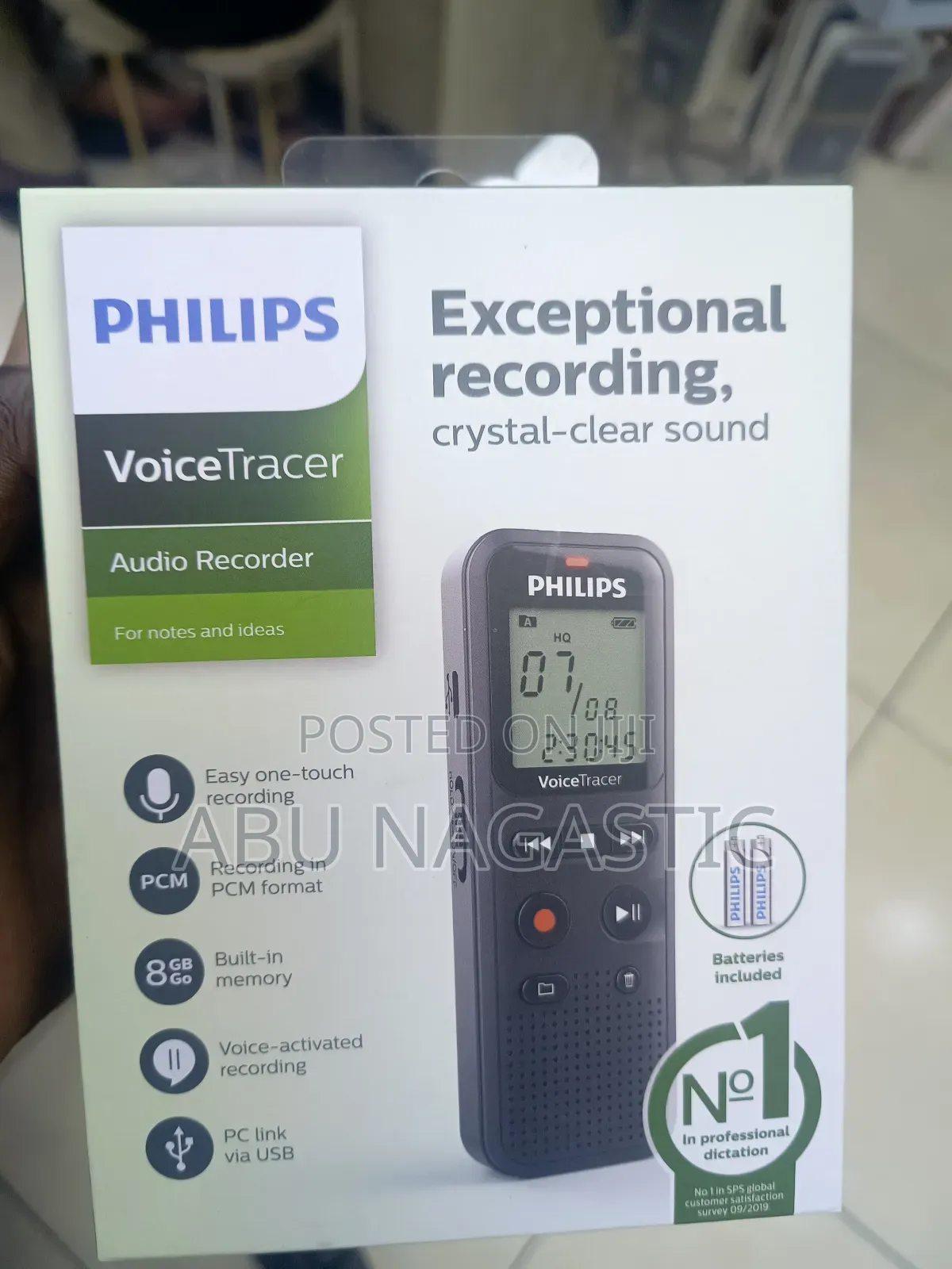 Philips Voice Tracer Audio Recorder Dvt1160