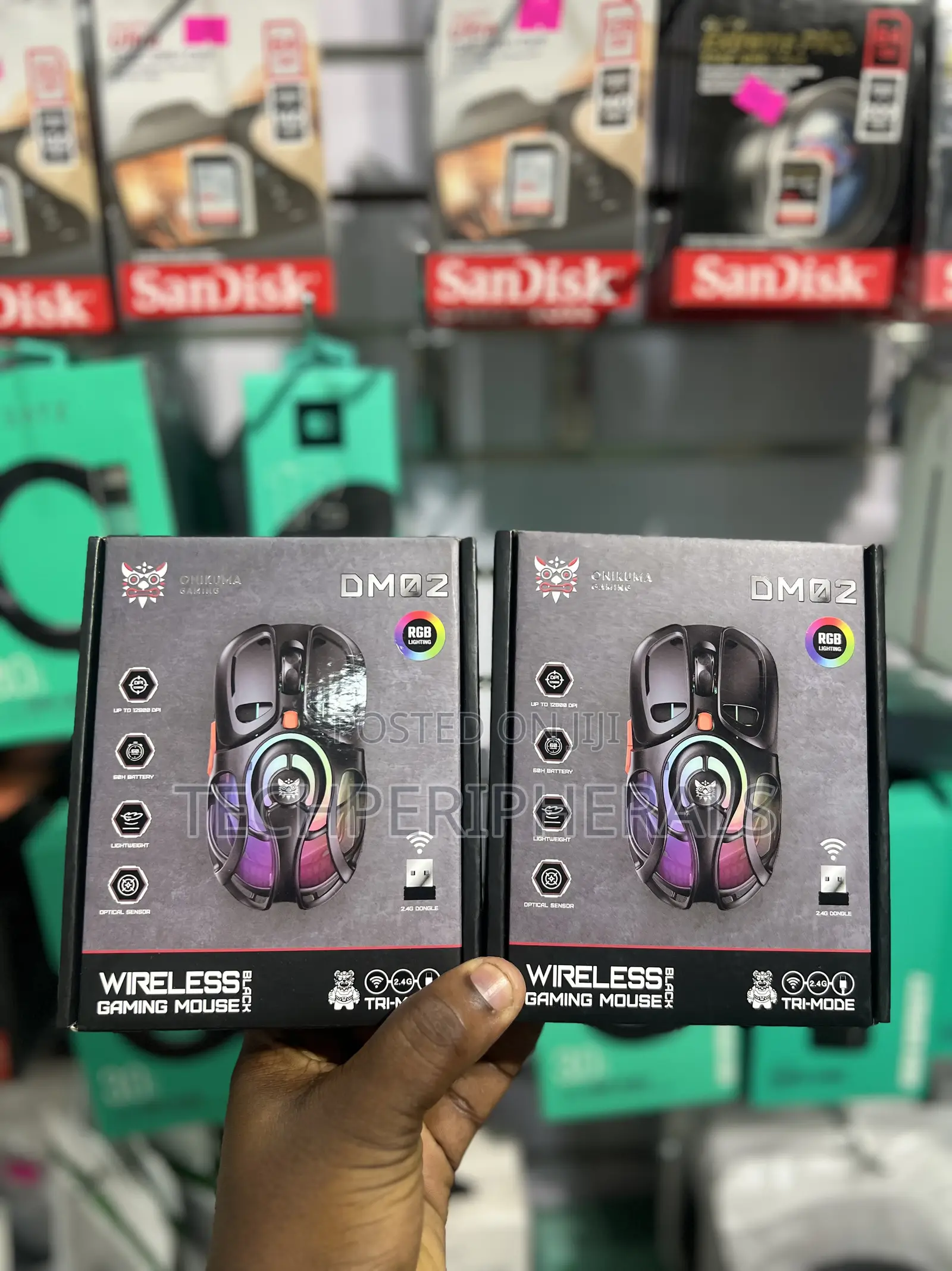 Onikuma Dm02 Tri-Mode RGB Wireless Gaming Mouse