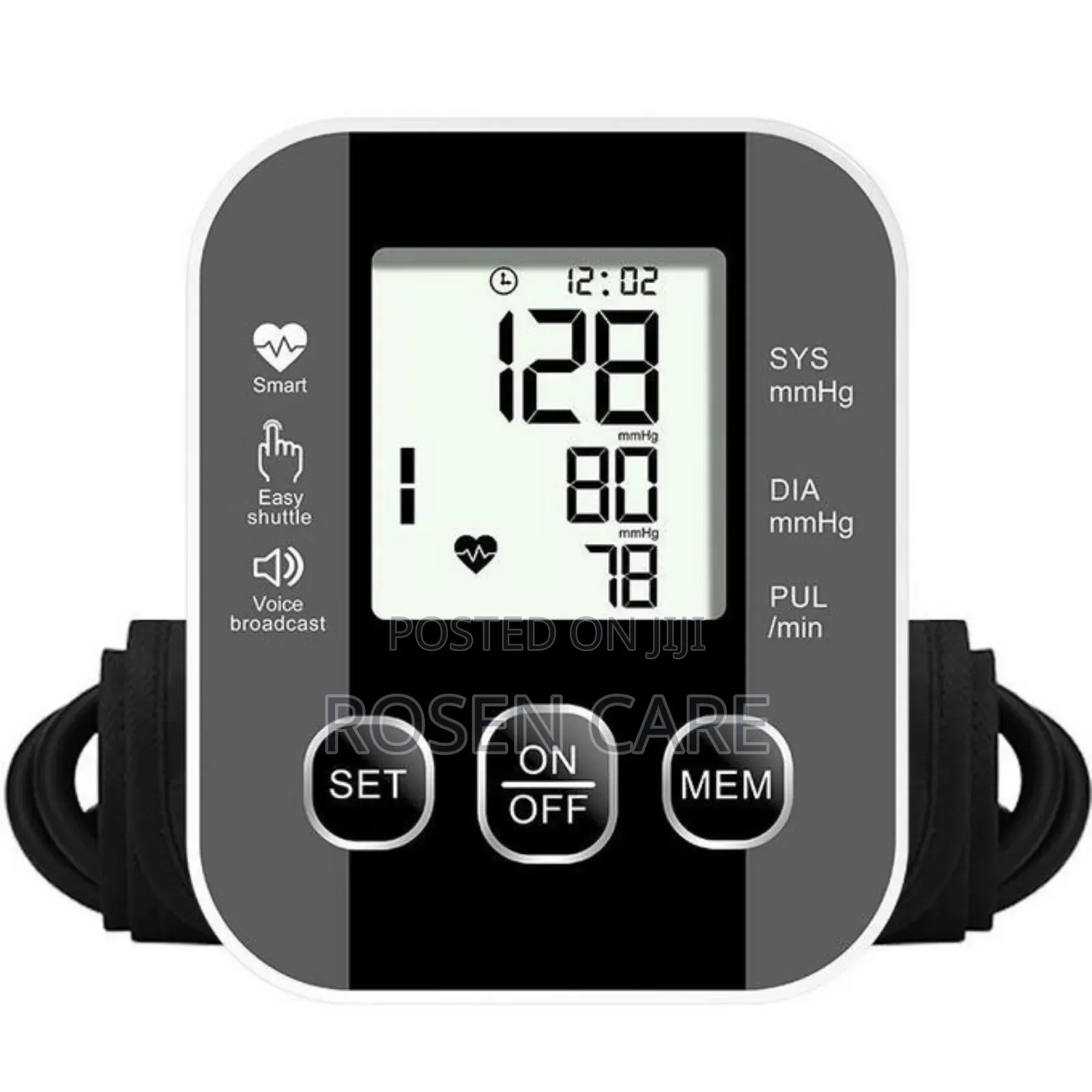 Portable Arm Voice Blood Pressure Monitor Sphygmomanometer Bp Machine