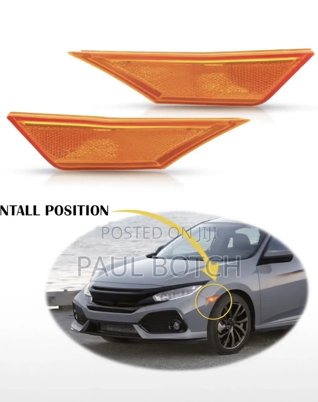 Honda Civic 2016-2021 Amber Front Side Marker Light