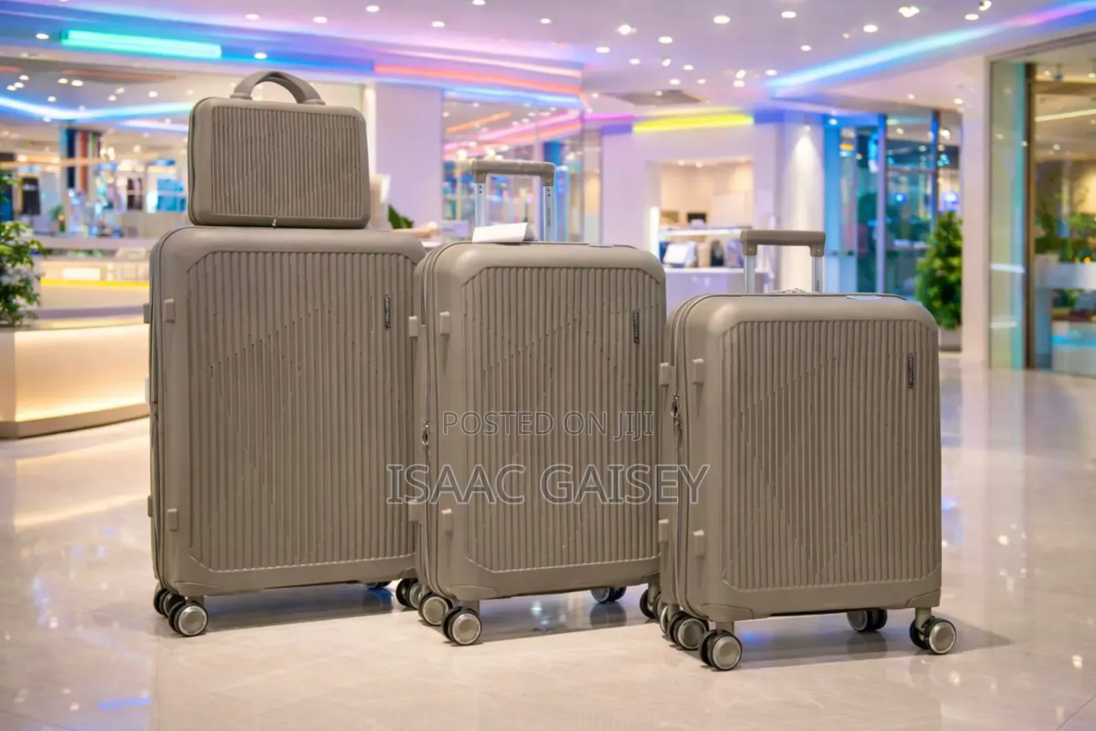 4set Anticrake Quality Luggages With Cosmetic Bag