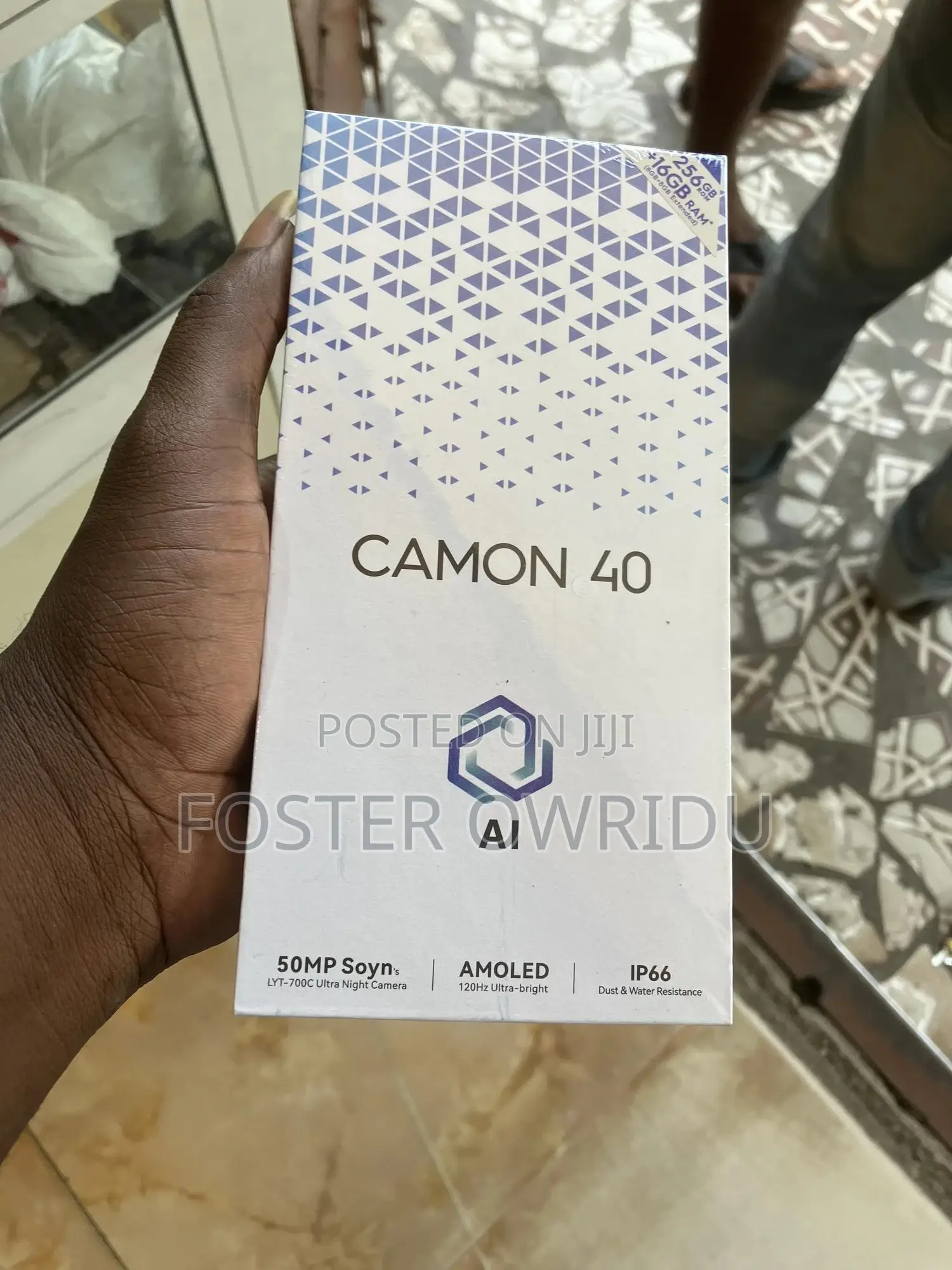 New Tecno Camon 40 256 GB Black