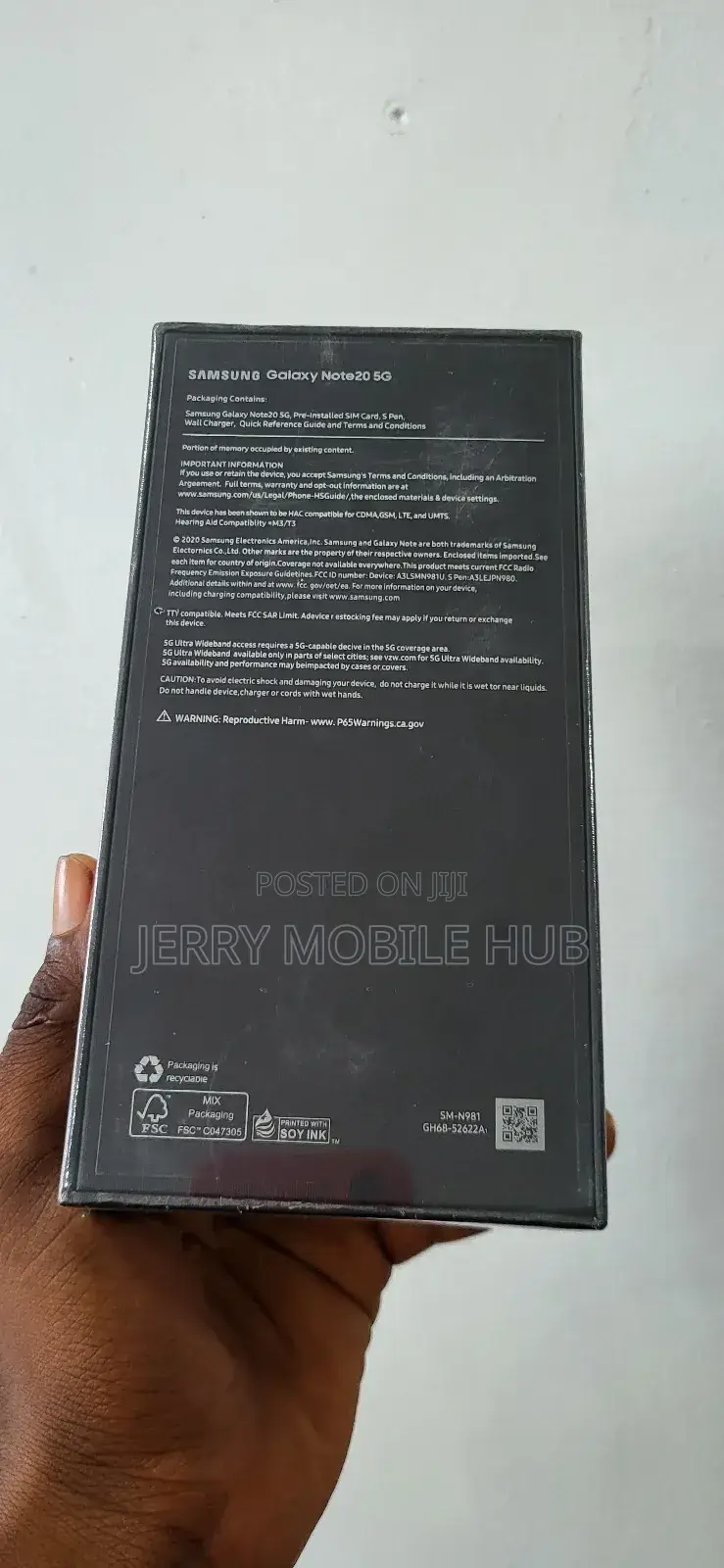 New Samsung Galaxy Note 20 5G 128 GB Black