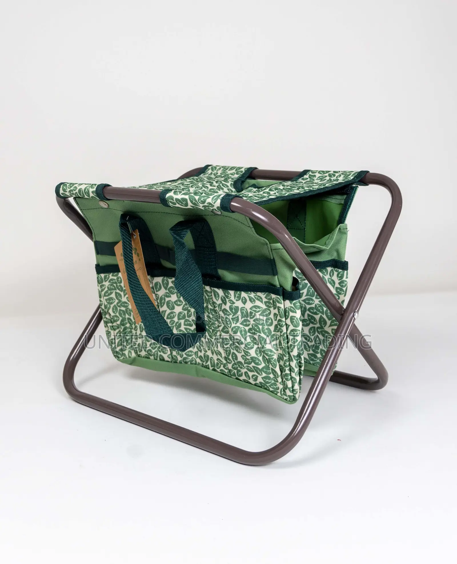 Folding Stool With Garden Bag