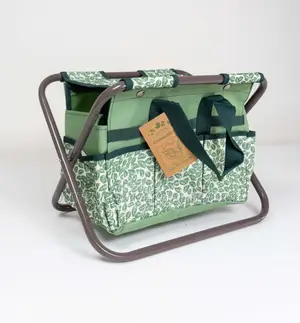 Folding Stool With Garden Bag