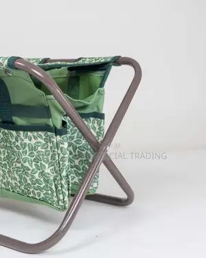 Folding Stool With Garden Bag