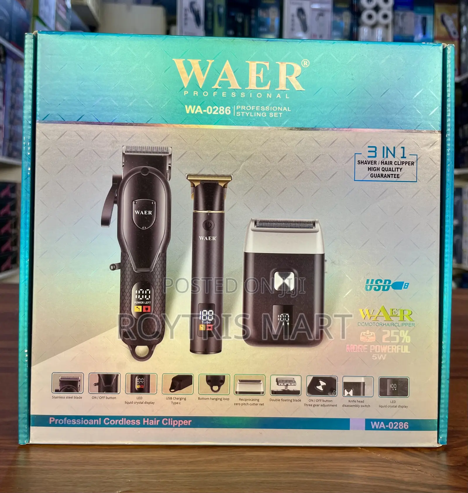 Waer Professional Cordless Styling Set (Model Wa-0286)
