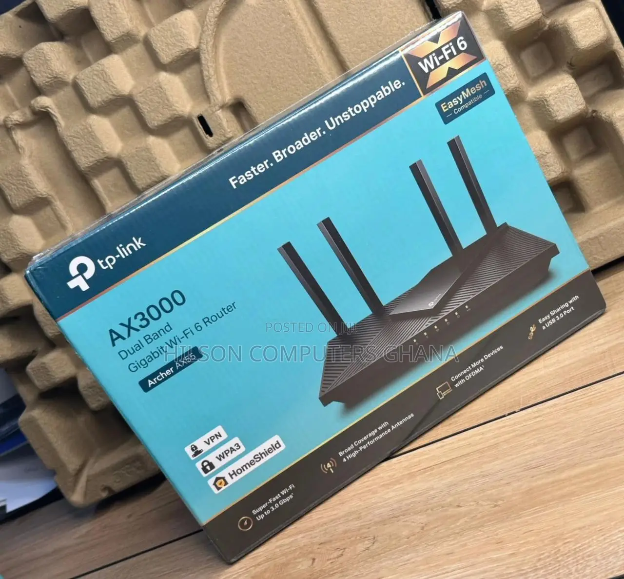 Tp-Link Archer Ax55 Ax3000 Dual-Band Wi-Fi 6 Router