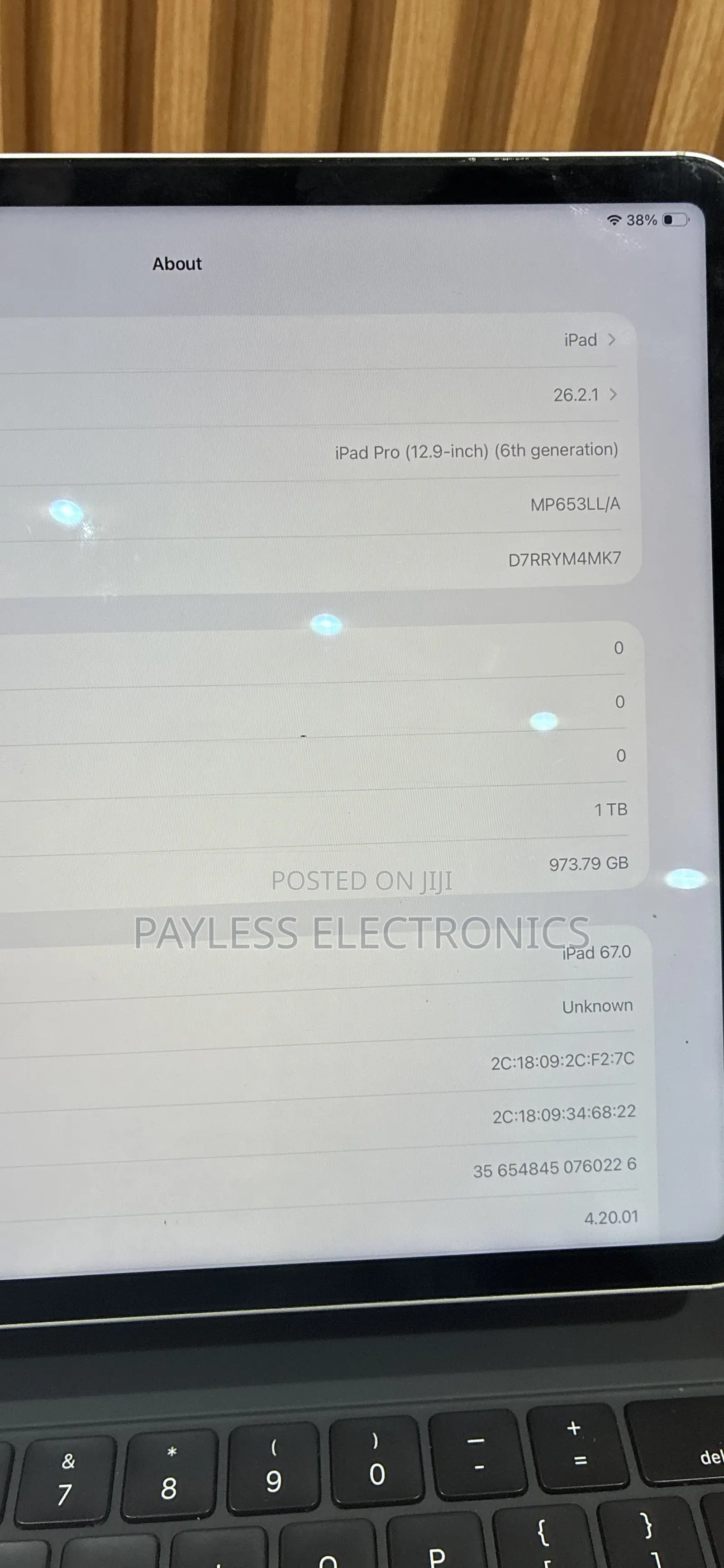 Apple iPad Pro 12.9 (2022) 1 TB Silver