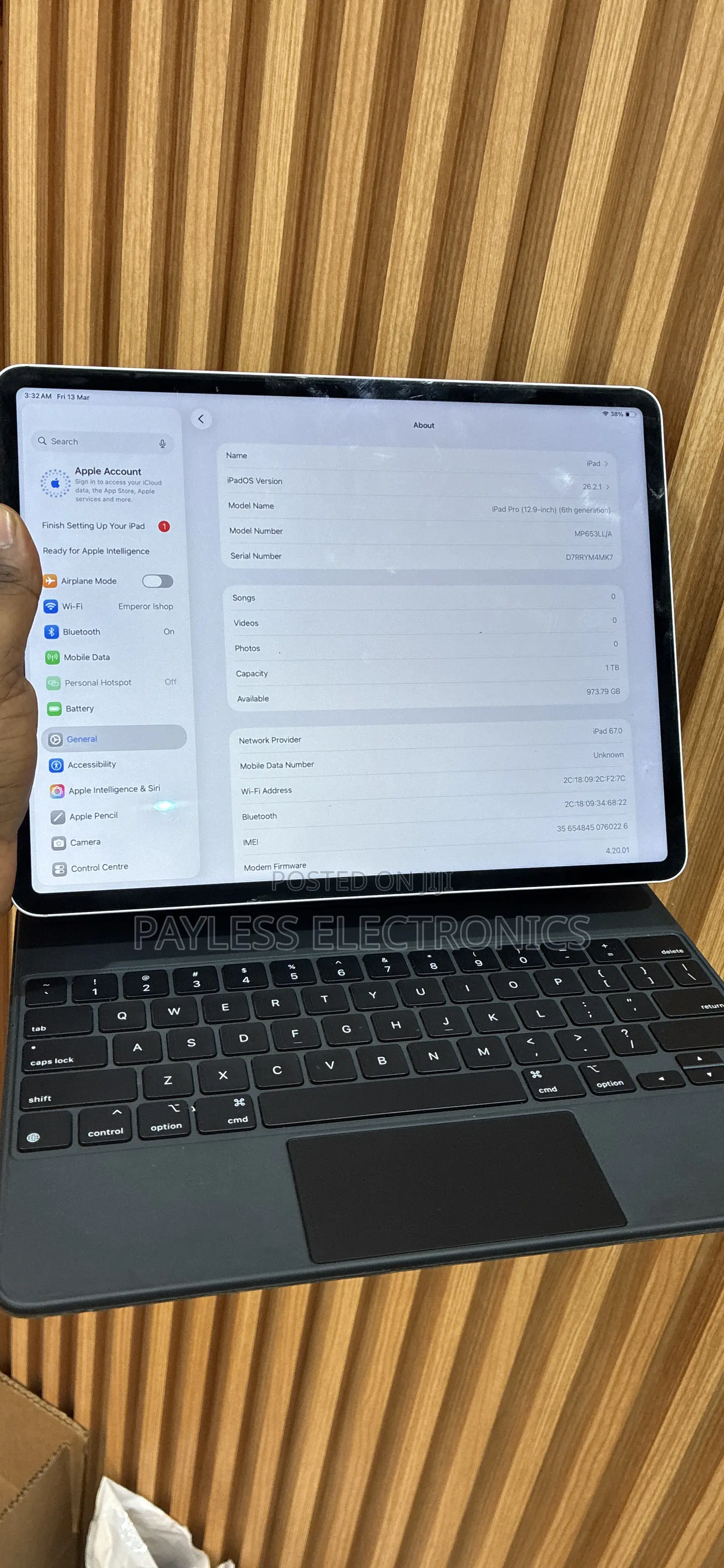 Apple iPad Pro 12.9 (2022) 1 TB Silver