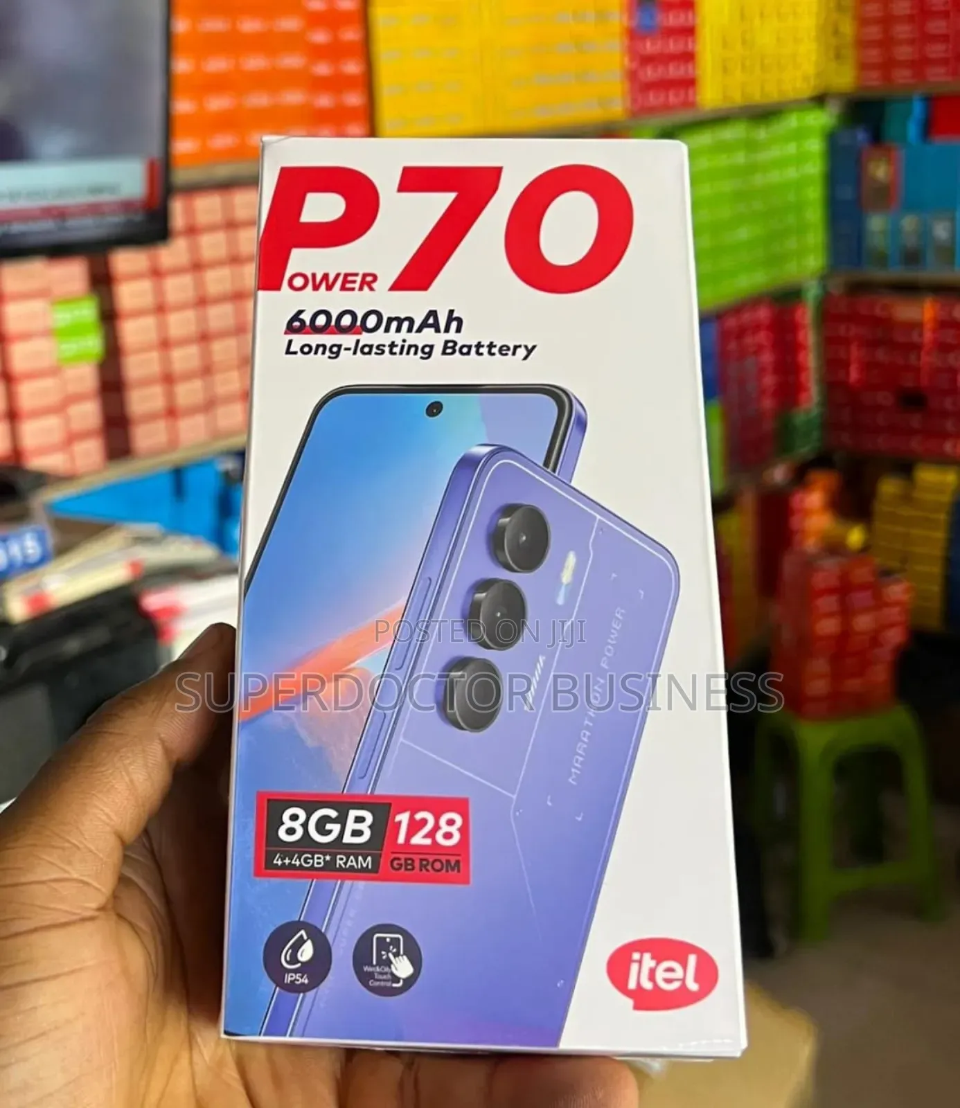 New Itel Power 70 128 GB Black