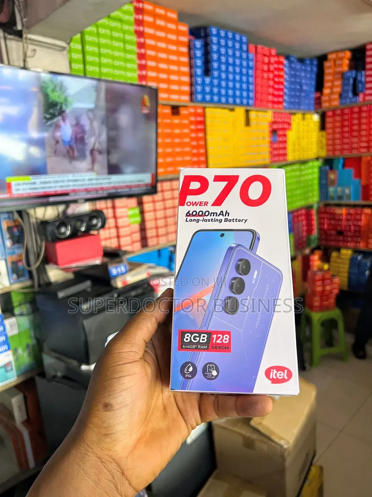 New Itel Power 70 128 GB Black