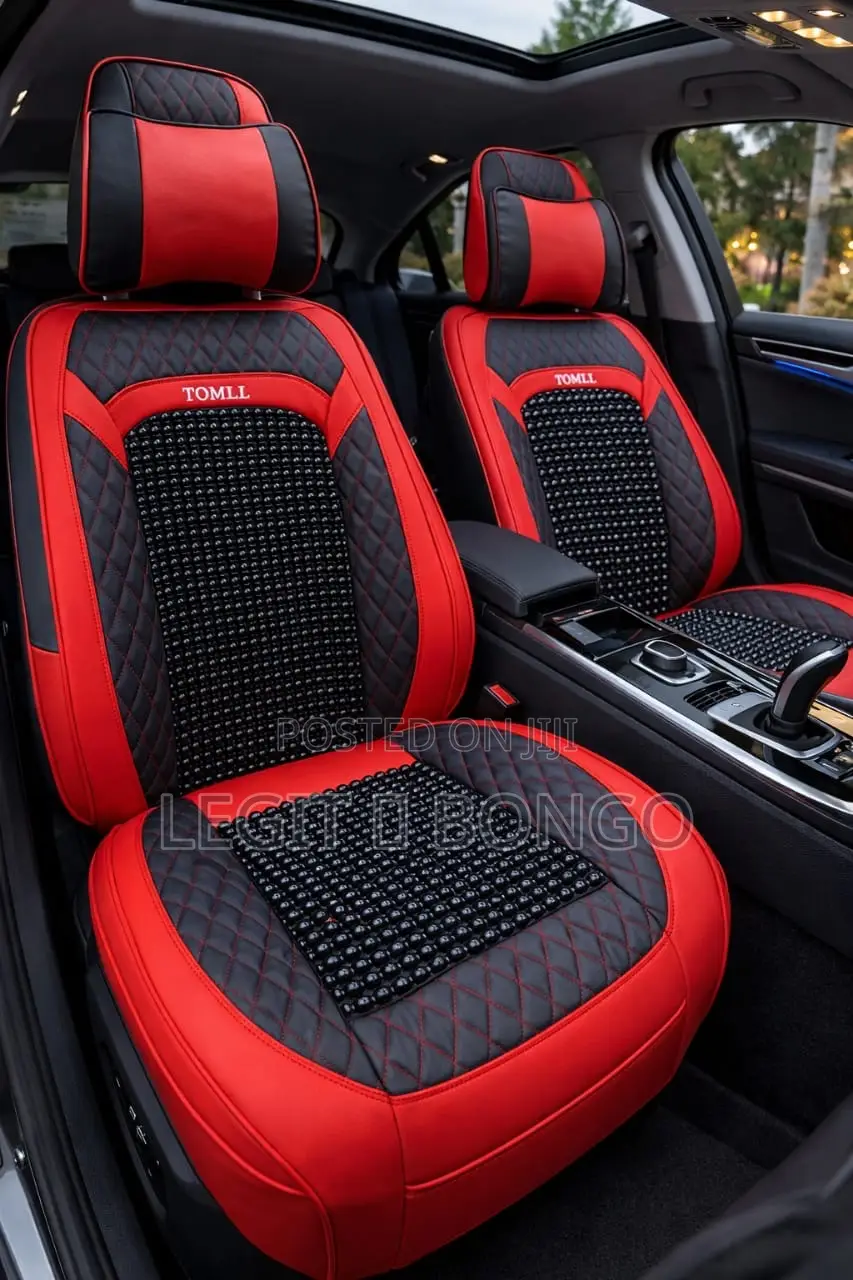 High Quality Leather Seat Cover With Beads