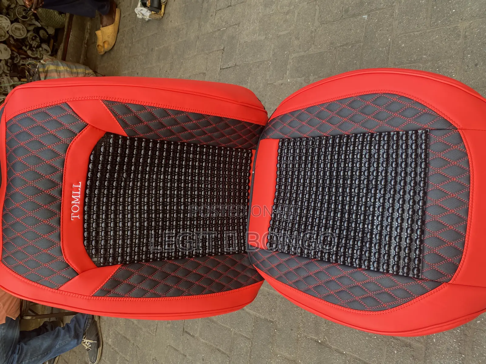 High Quality Leather Seat Cover With Beads