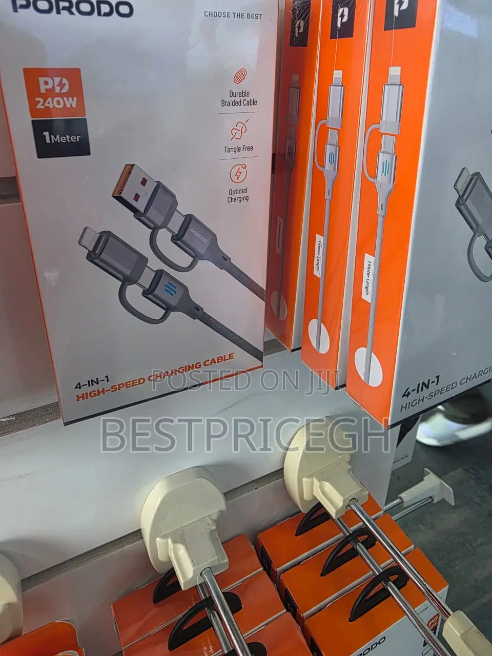 Porodo 4-in-1 High-Speed Charging Cable Pd 240w