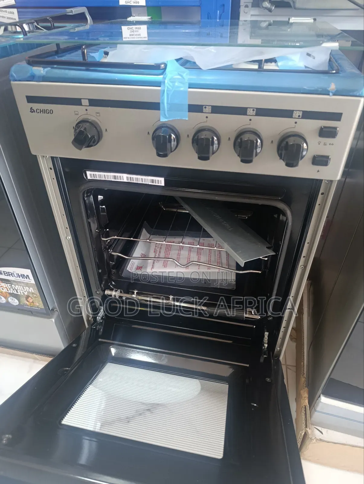 Chigo 4 Burner Gas Cooker 50×50 Oven and Grill