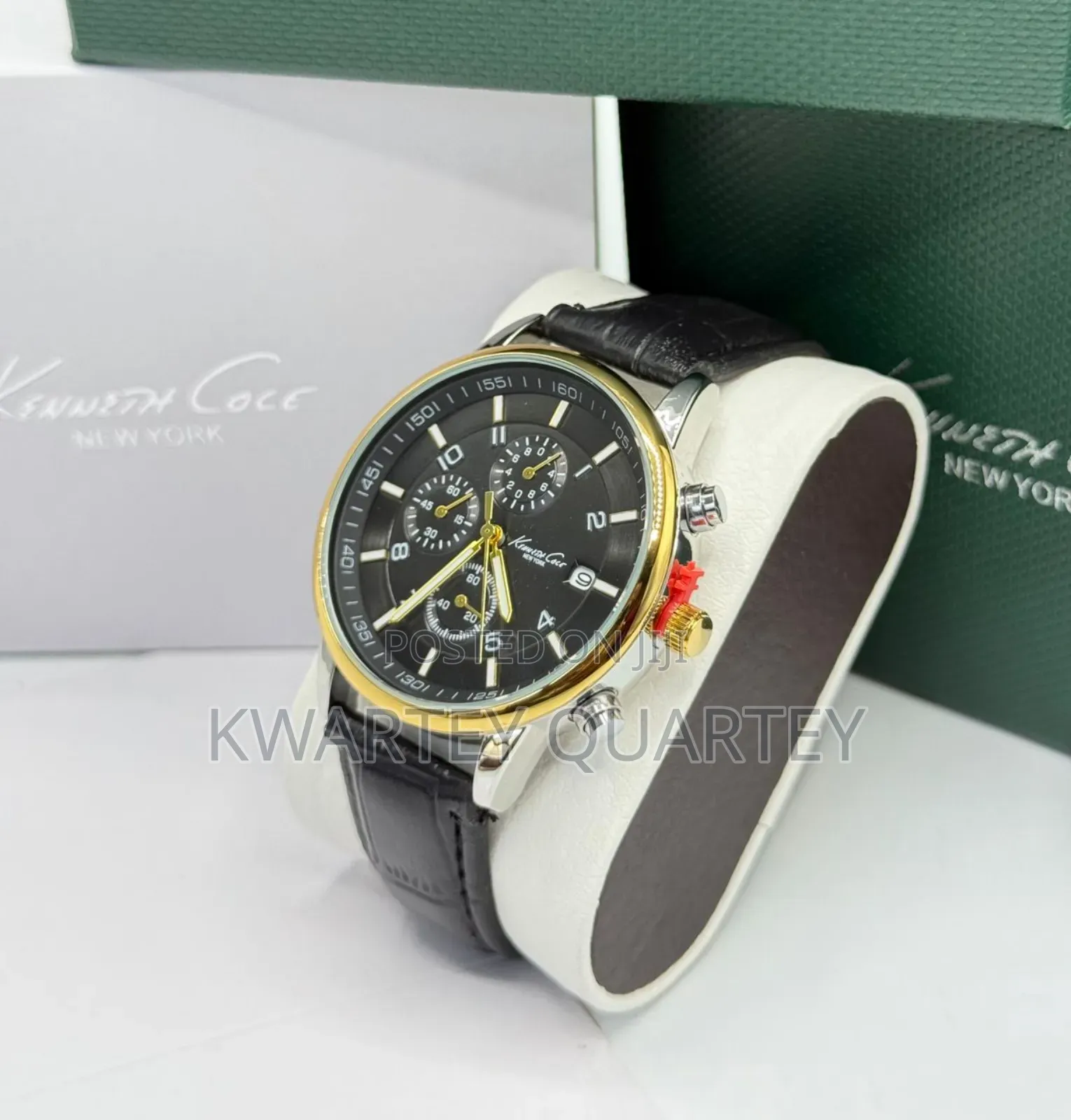Chronograph Leather Watches #Kenneth Cole