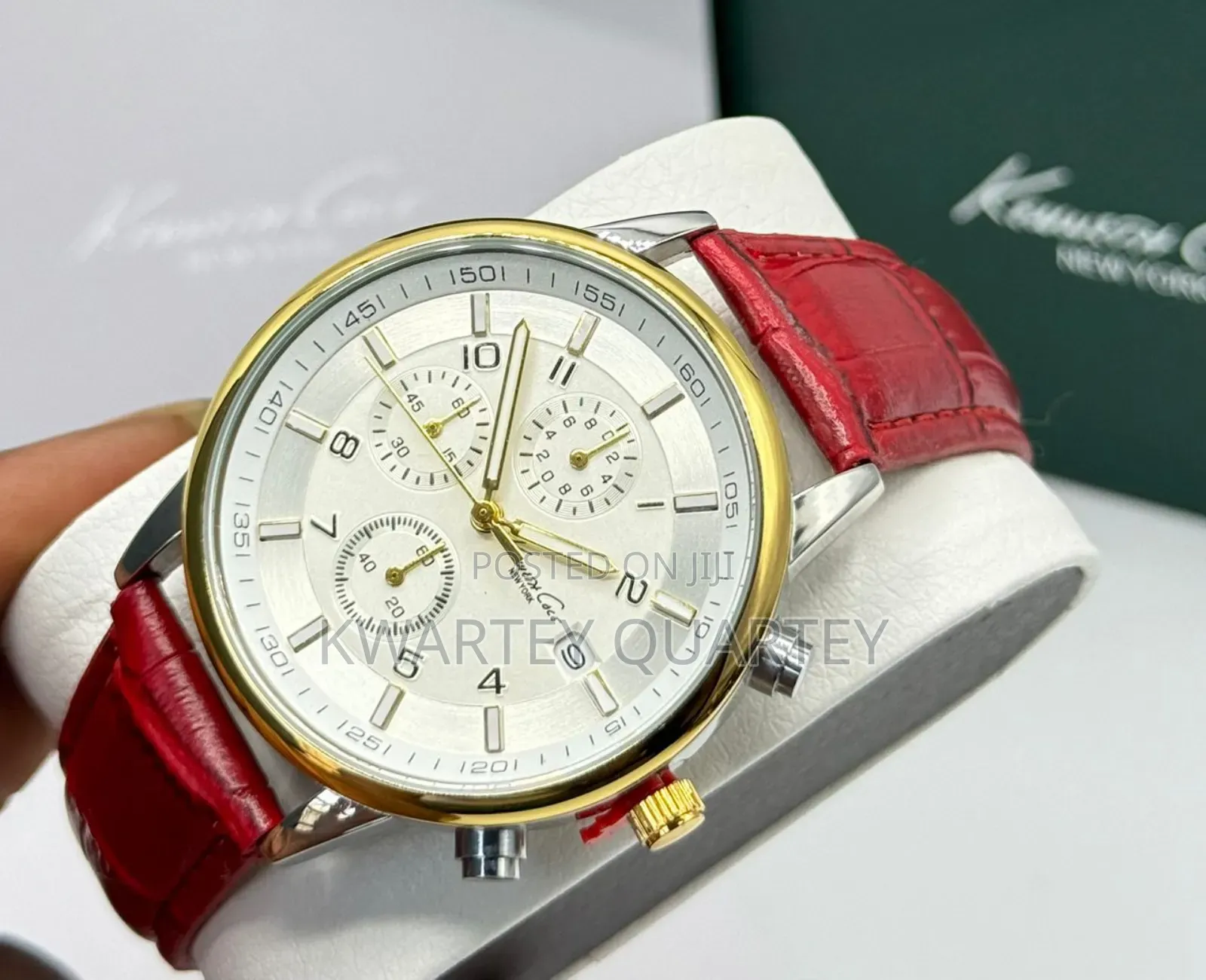 Chronograph Leather Watches #Kenneth Cole