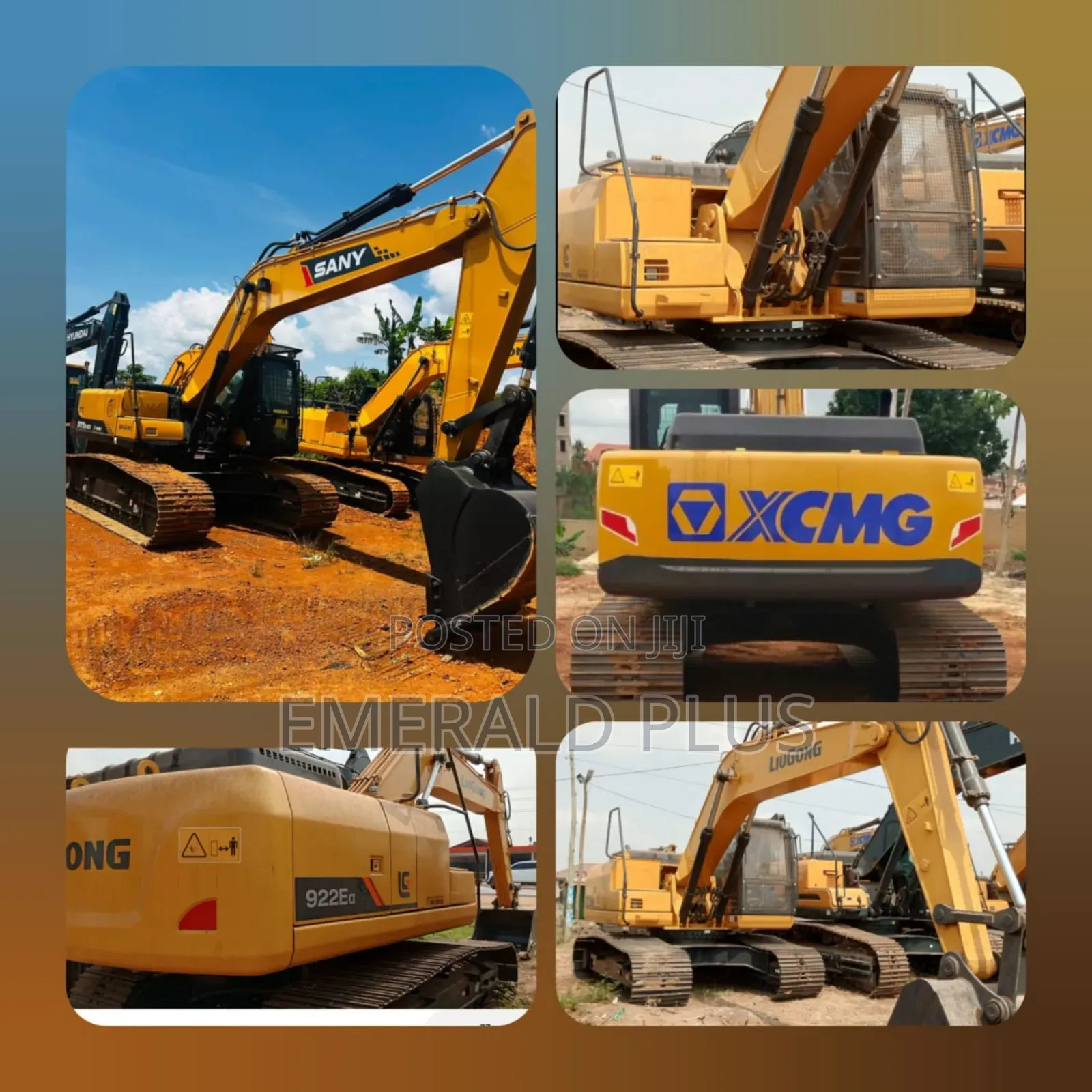 Sany, Liugong, XCMG Excavators