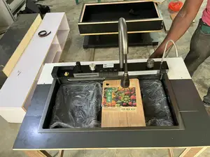 Led Modern Kitchen Sink Complete Set