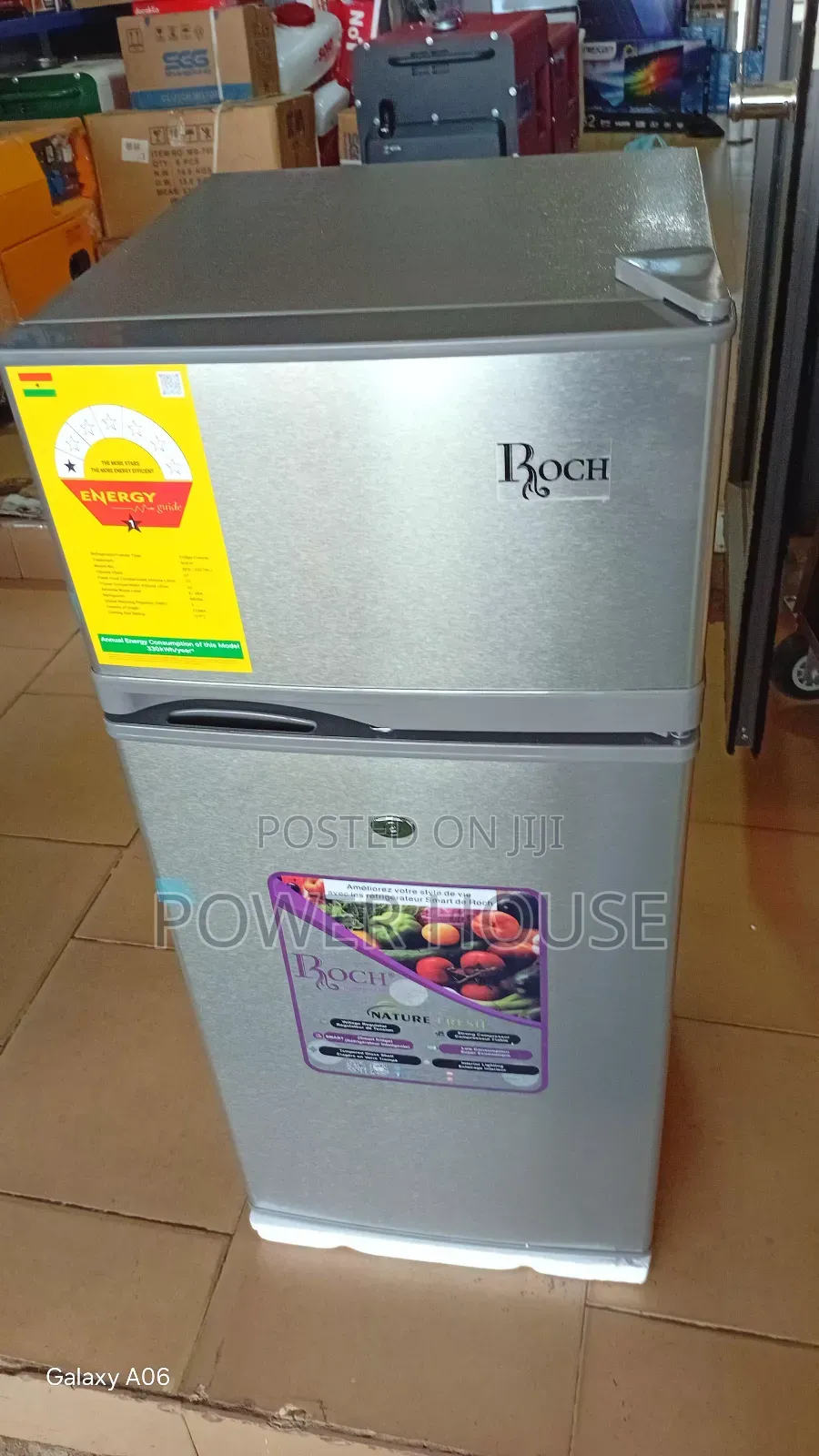 Roch 95l Double Door Refrigerator – Top Freezer, Energy Saving
