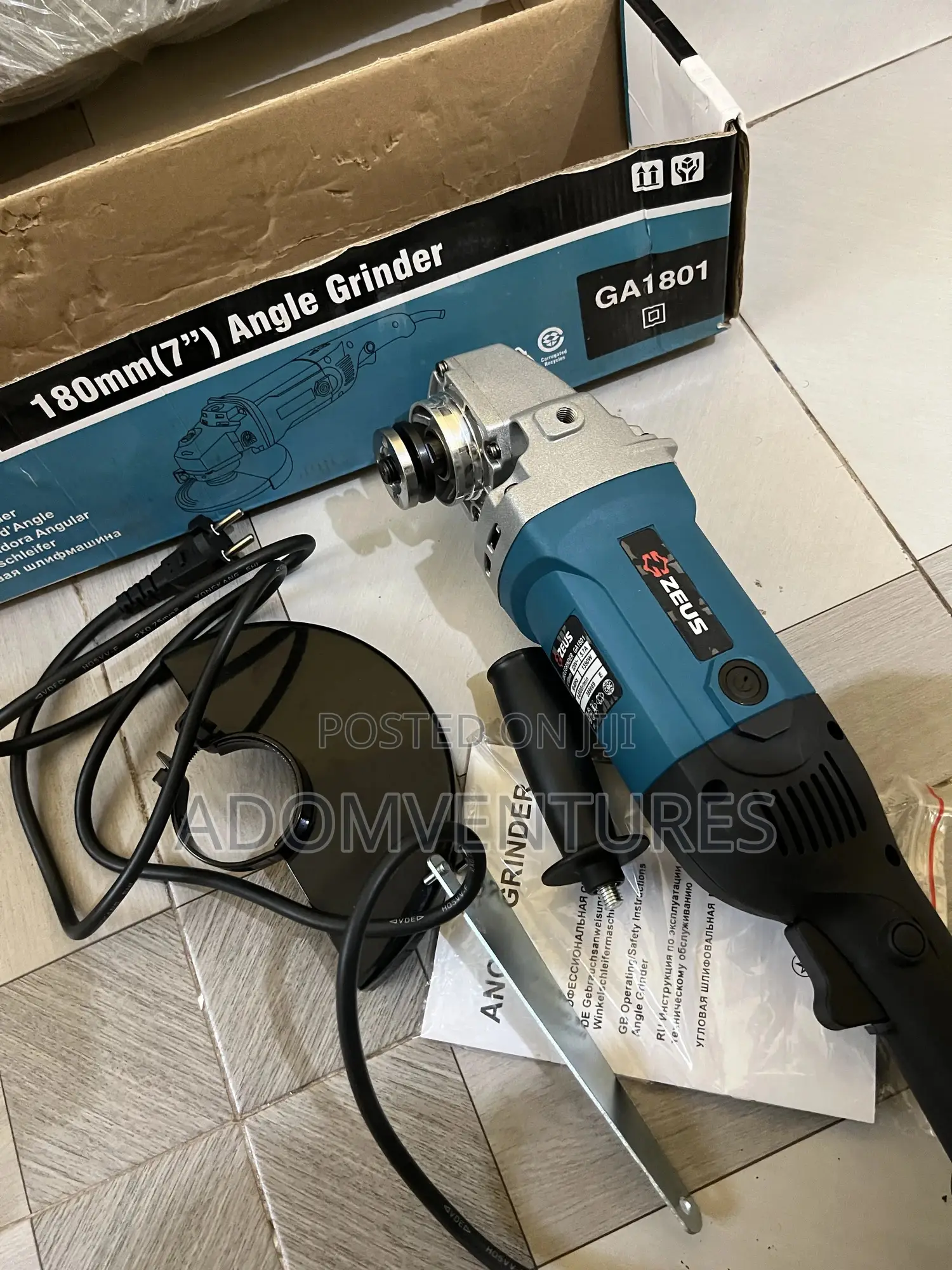 Heavy-Duty Electric Angle Grinder – Durable for Cutting and Grinding
